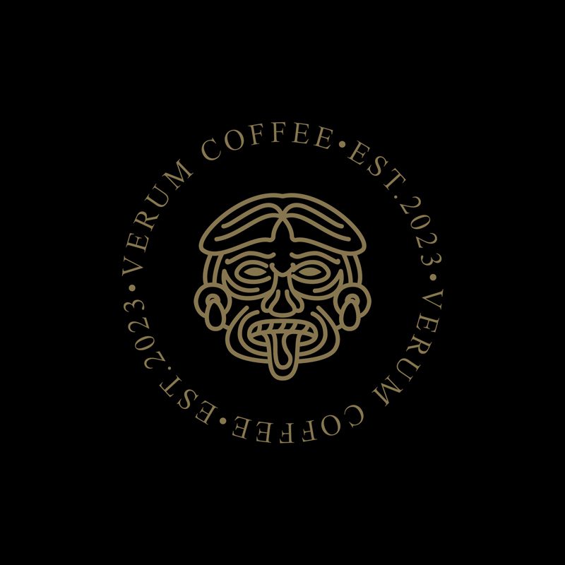 verum coffee logo icon